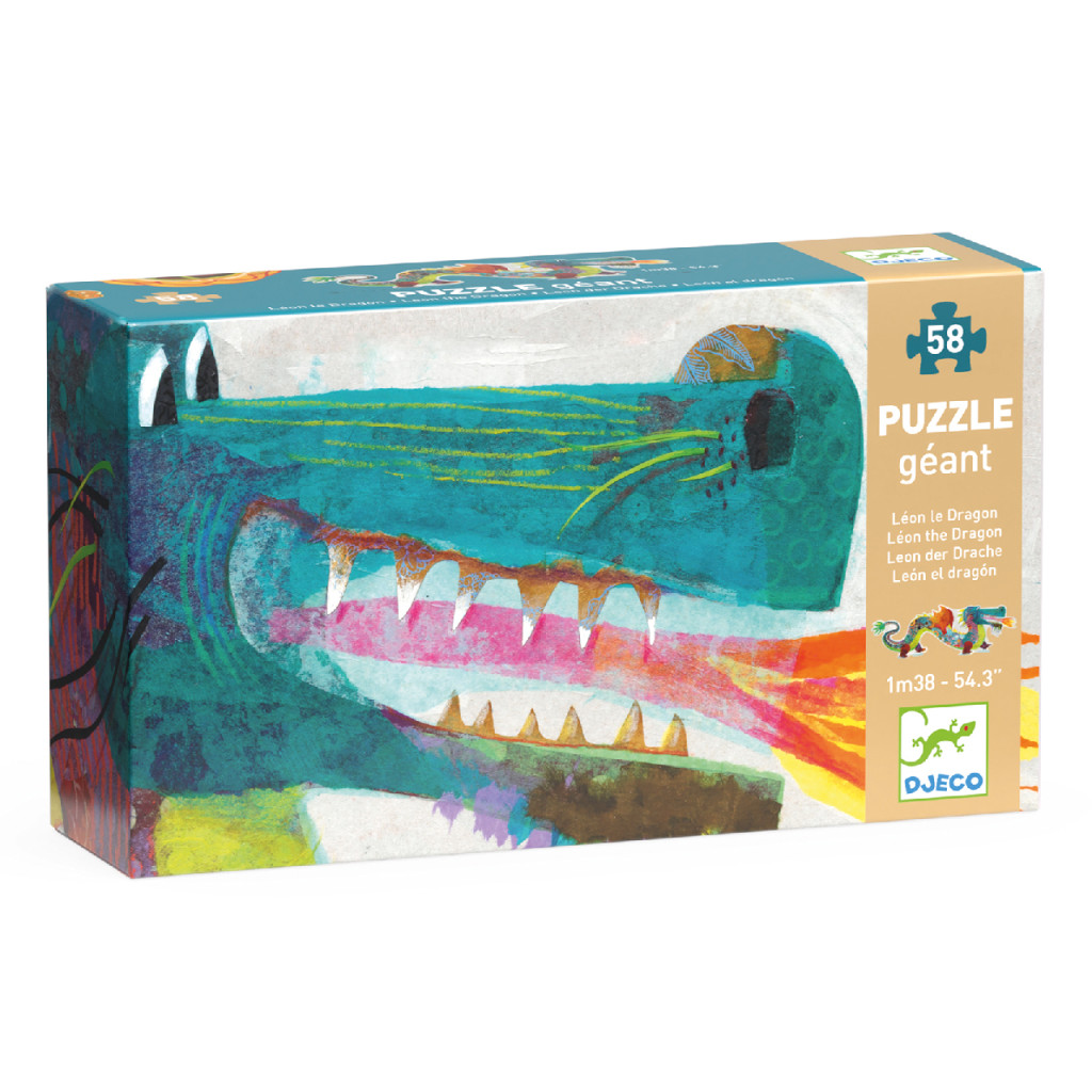 Óriás puzzle - Leon a sárkány, 58 db-os - Leon the dragon – fő nézet