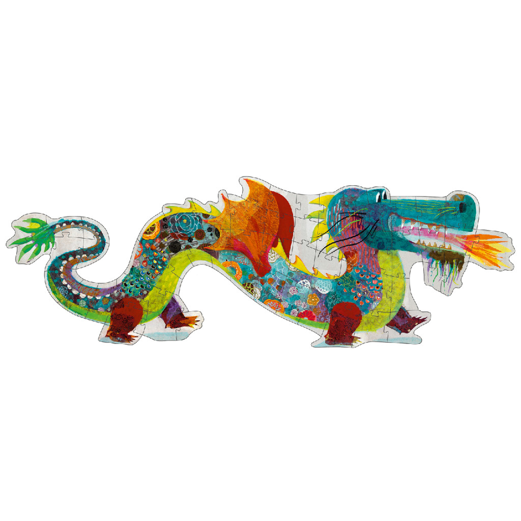 Óriás puzzle - Leon a sárkány, 58 db-os - Leon the dragon – alternatív kép 2