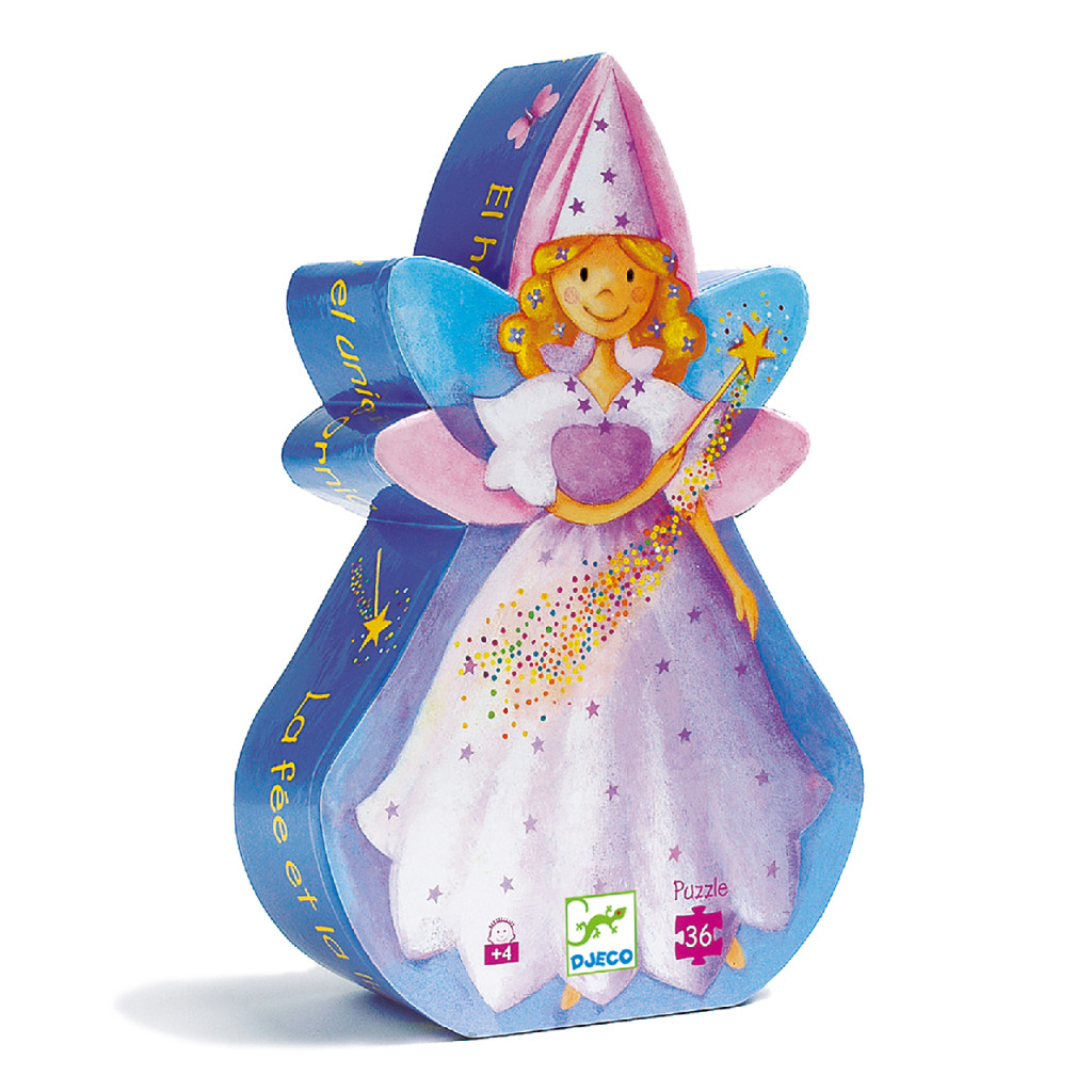 Formadobozos puzzle - Tündér és az egyszarvú, 36 db-os - The fairy and the unicorn – fő nézet