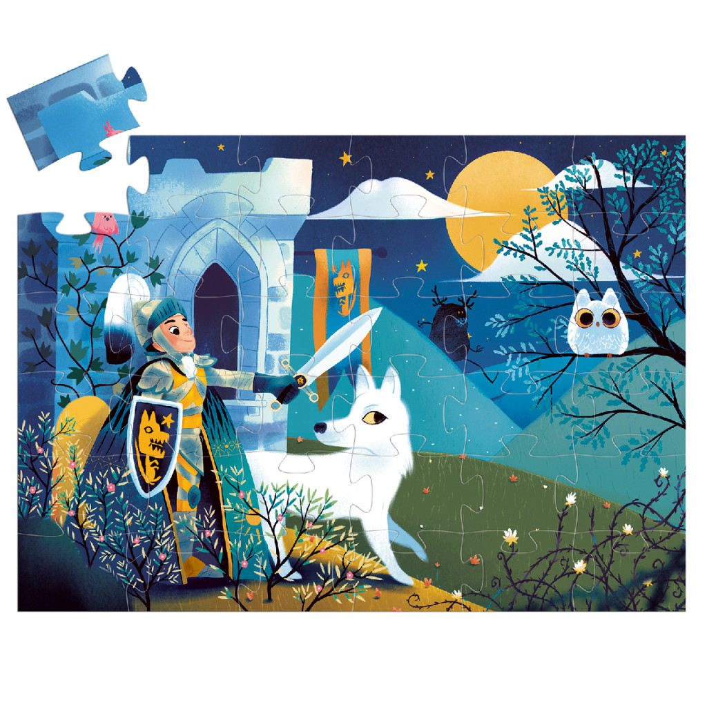 Formadobozos puzzle - Telihold lovagja, 36 db-os - Full moon knight – alternatív kép 2
