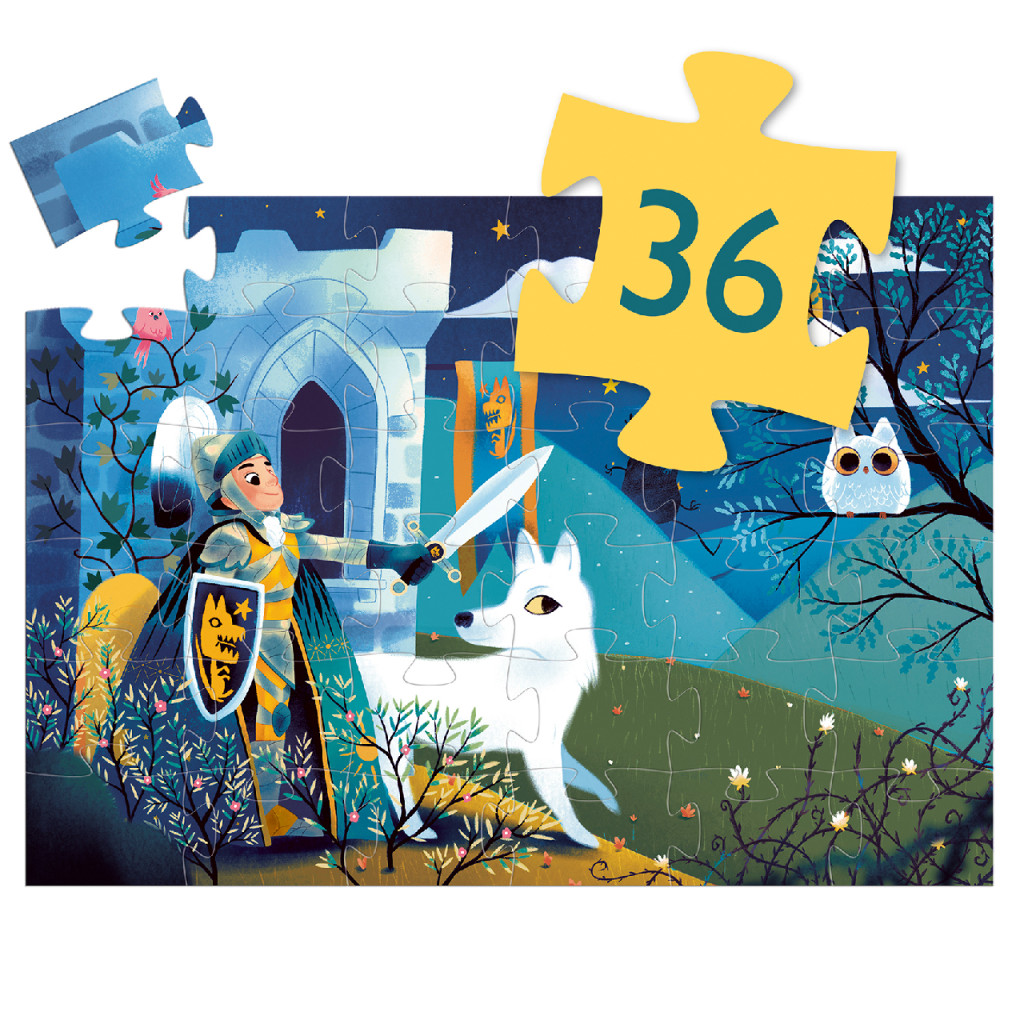 Formadobozos puzzle - Telihold lovagja, 36 db-os - Full moon knight – alternatív kép 3