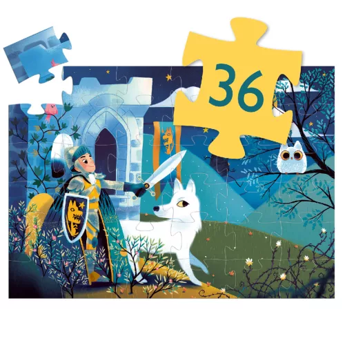 Formadobozos puzzle - Telihold lovagja, 36 db-os - Full moon knight