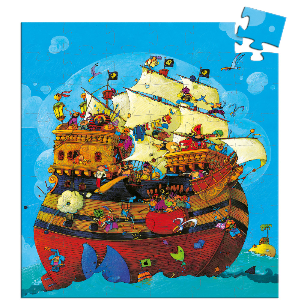 Formadobozos puzzle - Barbarossa hajója, 54 db-os - Barbarossa's Boat – alternatív kép 2