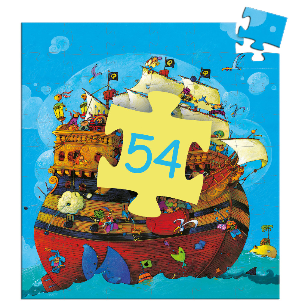 Formadobozos puzzle - Barbarossa hajója, 54 db-os - Barbarossa's Boat – alternatív kép 3