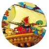Formadobozos puzzle - Barbarossa hajója, 54 db-os - Barbarossa's Boat