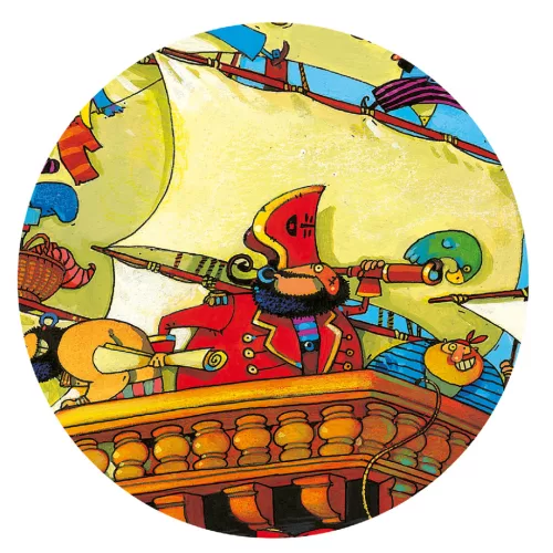 Formadobozos puzzle - Barbarossa hajója, 54 db-os - Barbarossa's Boat