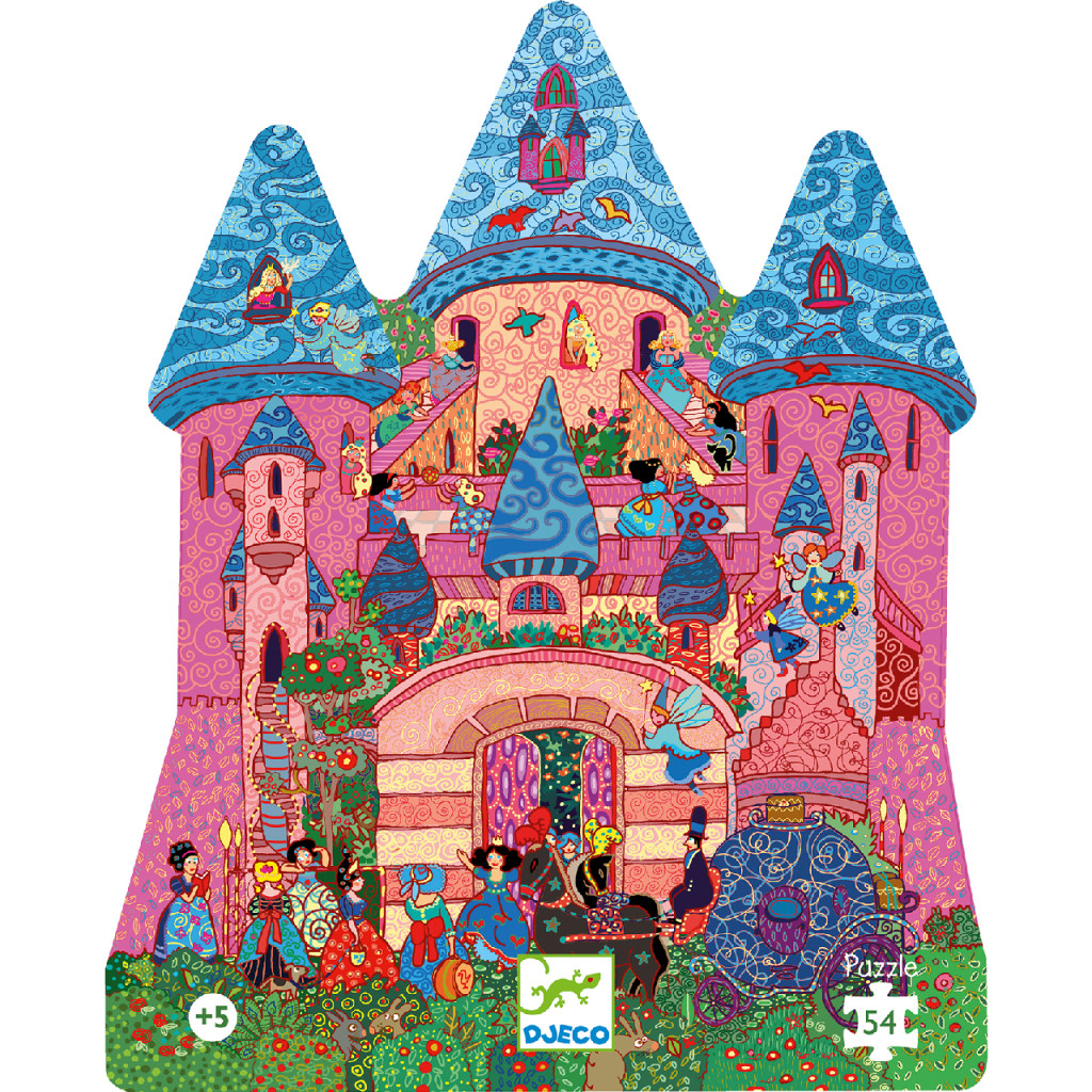 Formadobozos puzzle - Tündérek kastélya, 54 db-os - The fairy castle – alternatív kép 1