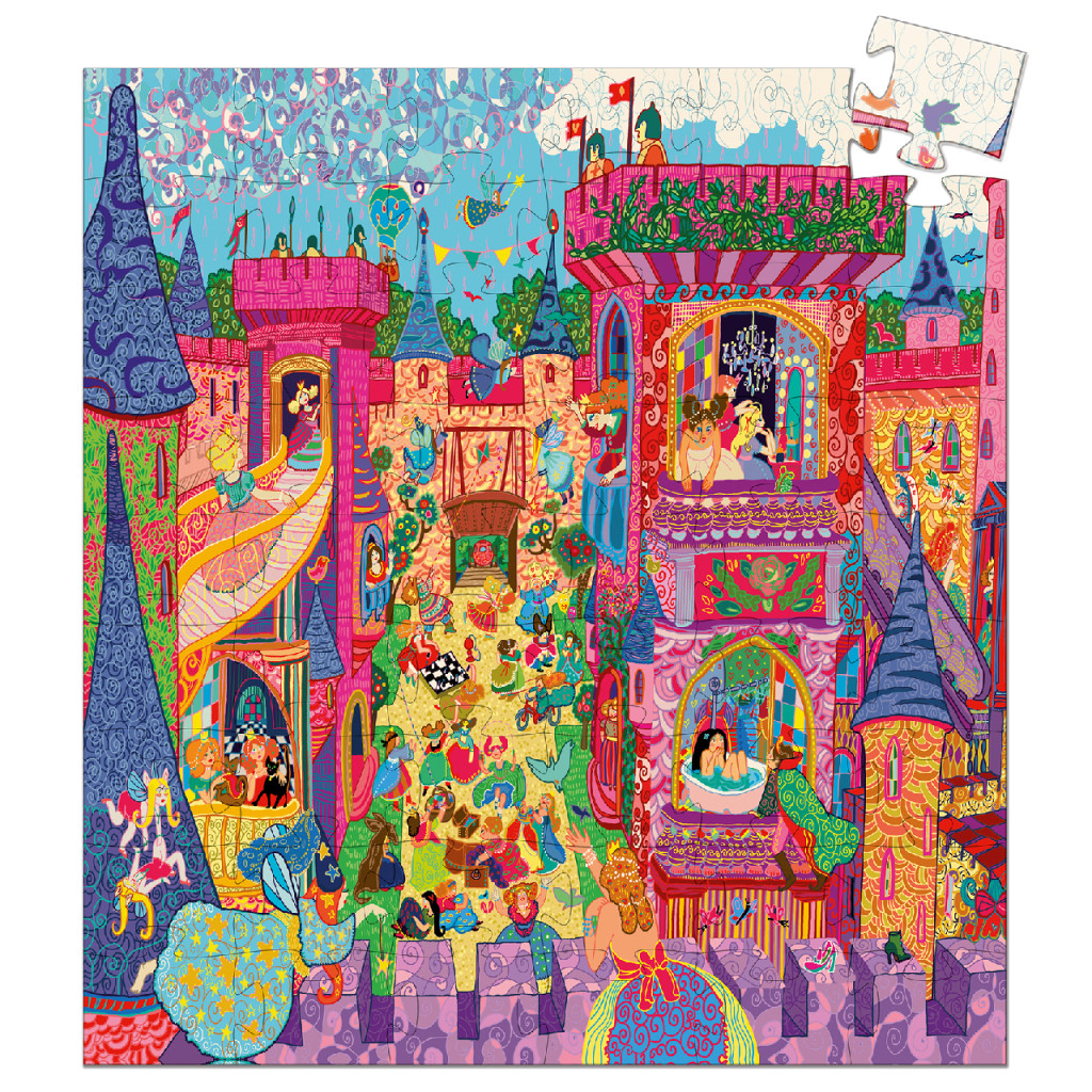 Formadobozos puzzle - Tündérek kastélya, 54 db-os - The fairy castle – alternatív kép 2