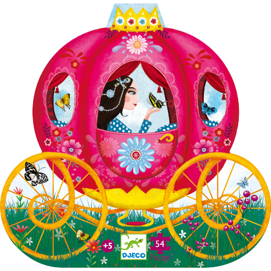 Formadobozos puzzle - Elise hintója, 54 db-os - Elise Carriage – alternatív kép 1