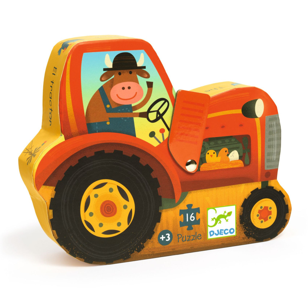 Formadobozos puzzle - Traktor, 16 db-os - The tractor – fő nézet