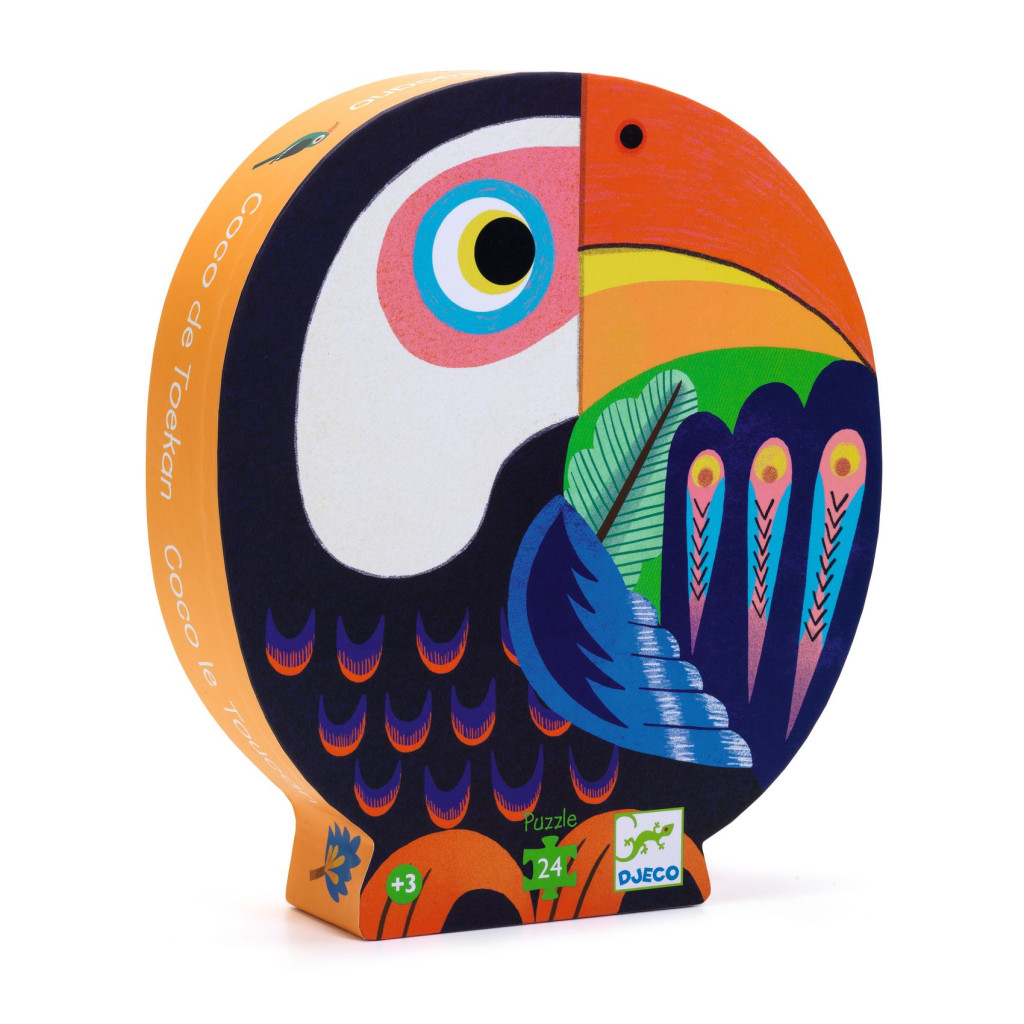 Formadobozos puzzle - Koki Tukán, 24 db-os - Coco the Toucan – fő nézet