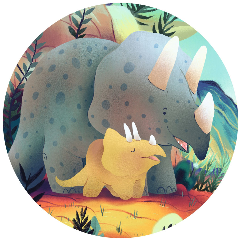 Formadobozos puzzle - Teo a kis dínó, 24 db-os - Teo the dino – alternatív kép 2