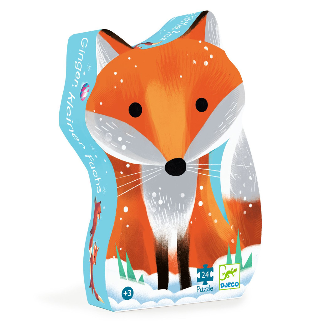 Formadobozos puzzle - Gyömbér a kis róka, 24 db-os - Ginger, little fox – fő nézet