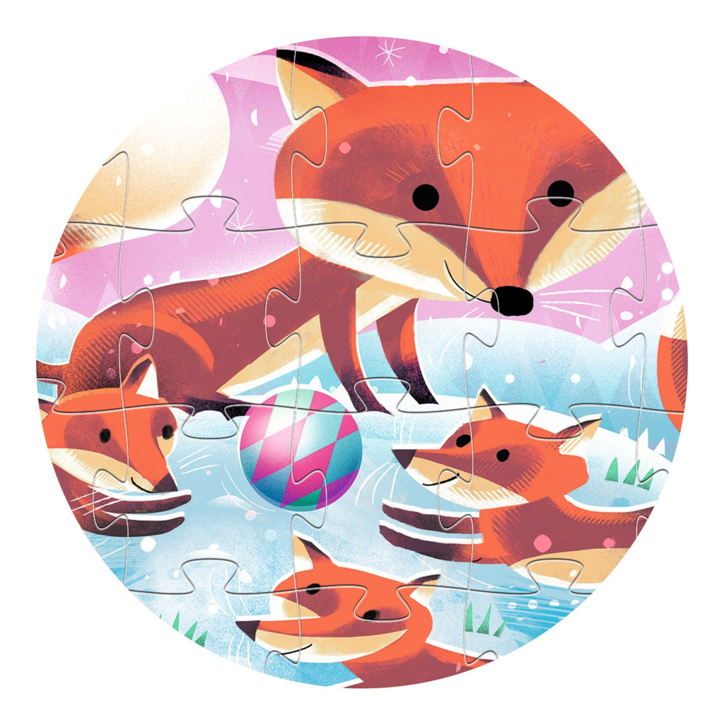 Formadobozos puzzle - Gyömbér a kis róka, 24 db-os - Ginger, little fox – alternatív kép 2