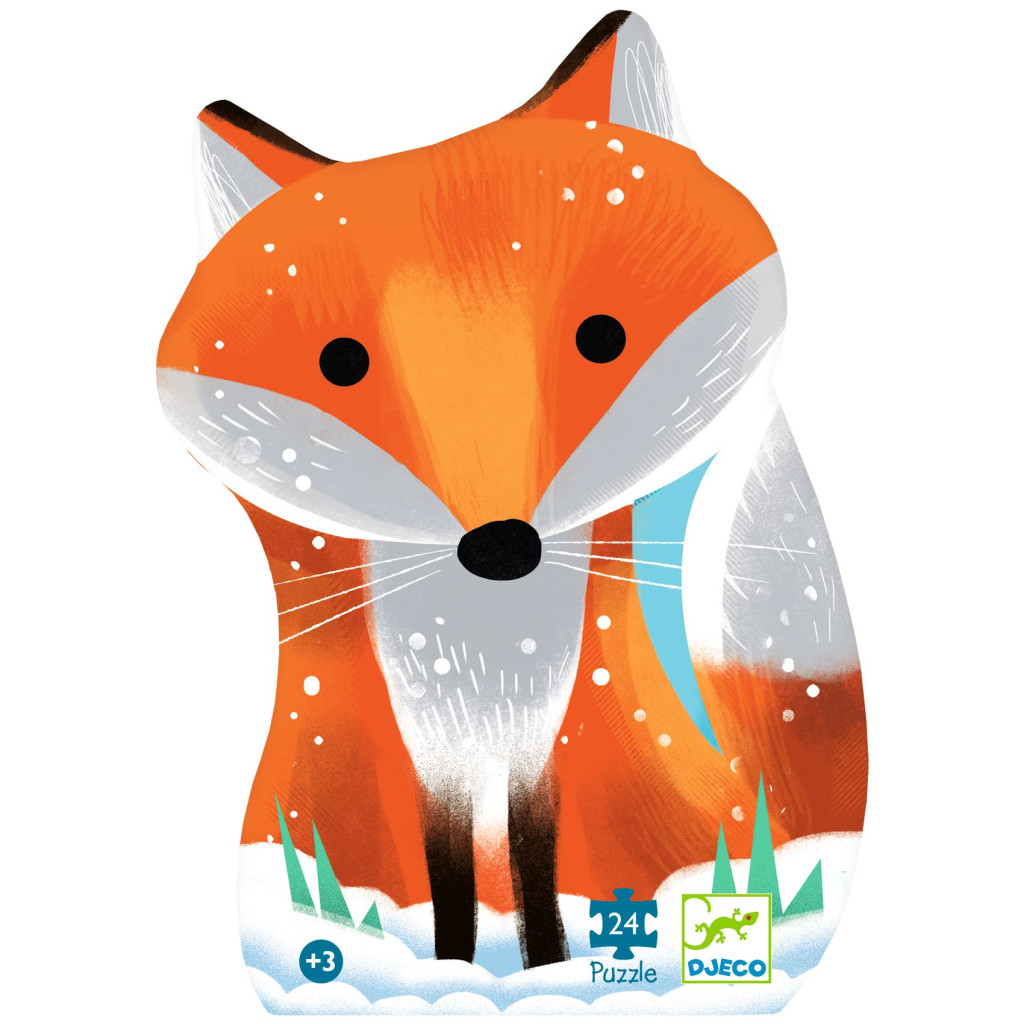 Formadobozos puzzle - Gyömbér a kis róka, 24 db-os - Ginger, little fox – alternatív kép 3