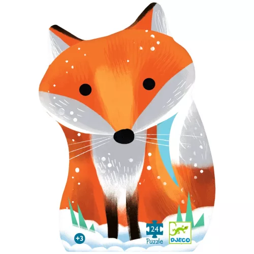 Formadobozos puzzle - Gyömbér a kis róka, 24 db-os - Ginger, little fox