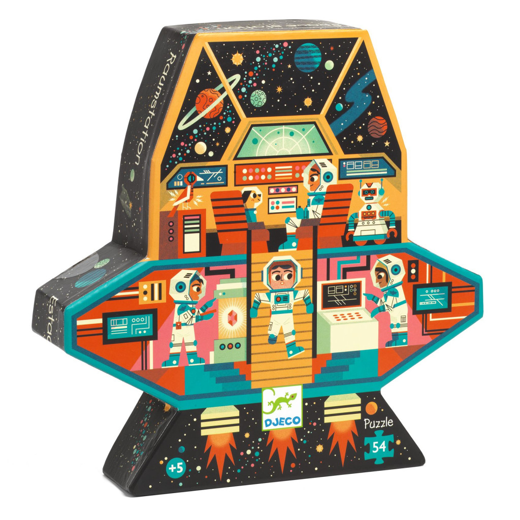Formadobozos puzzle - Űrállomás, 54 db-os - Space station – fő nézet