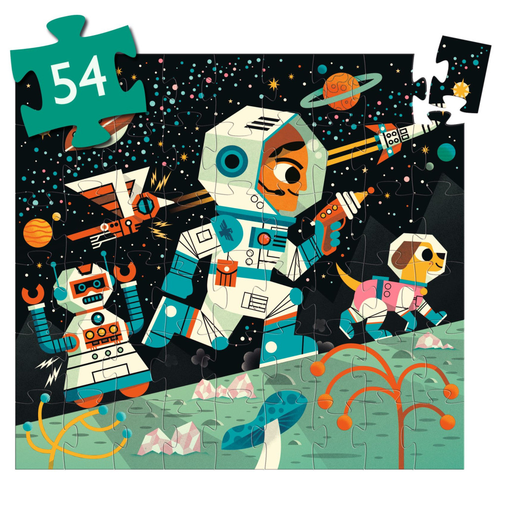 Formadobozos puzzle - Űrállomás, 54 db-os - Space station – alternatív kép 1