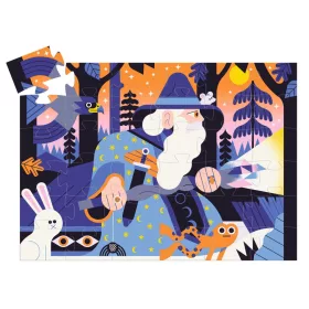   Formadobozos puzzle - Varázsló varázspálcával, 36 db-os - The magician and the crystal scepter