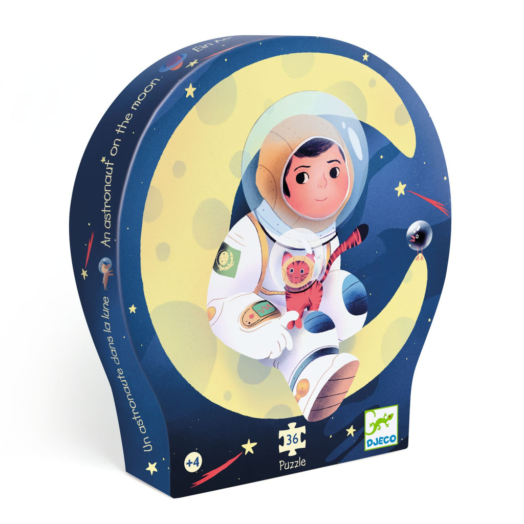 Formadobozos puzzle - Űrhajós a holdon, 36 db-os - An astronaut on the moon – fő nézet