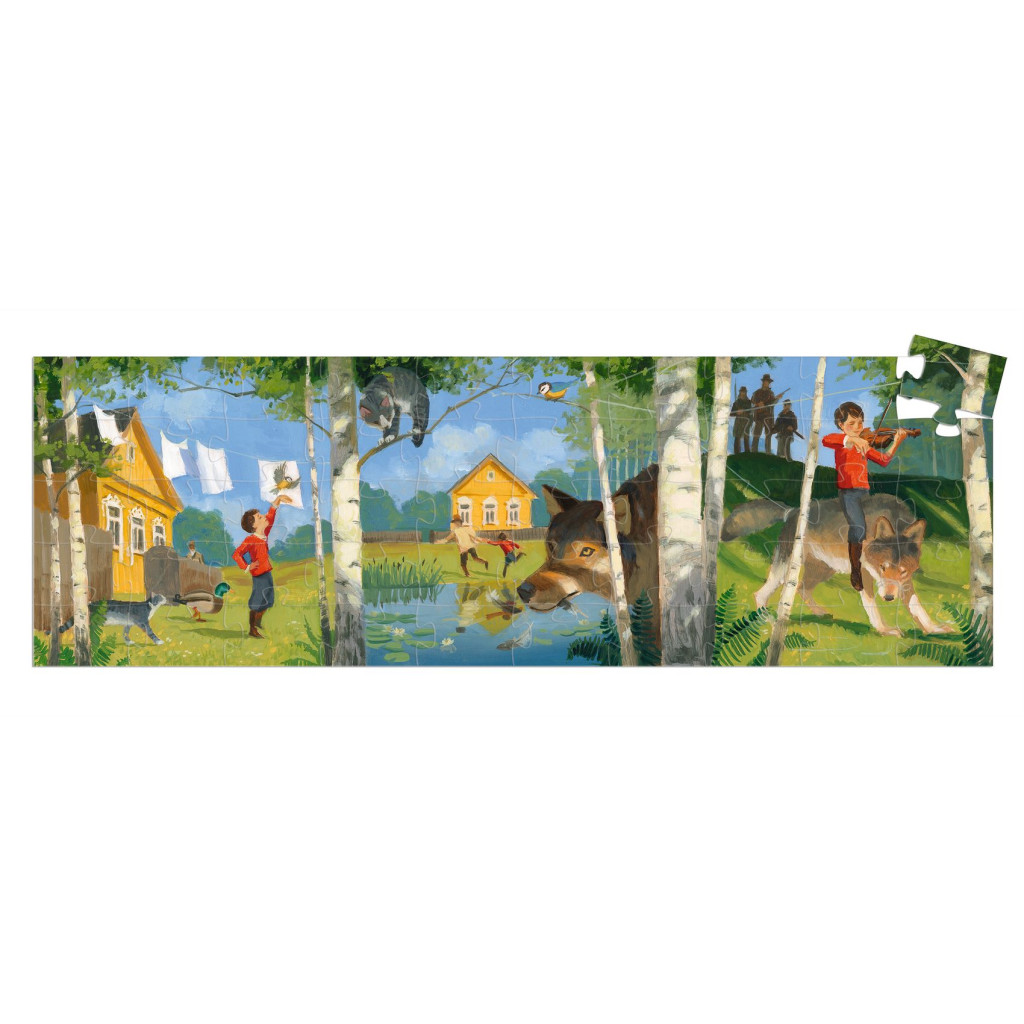 Formadobozos puzzle - Péter és a farkas, 50 db-os - Peter and the Wolf – alternatív kép 1