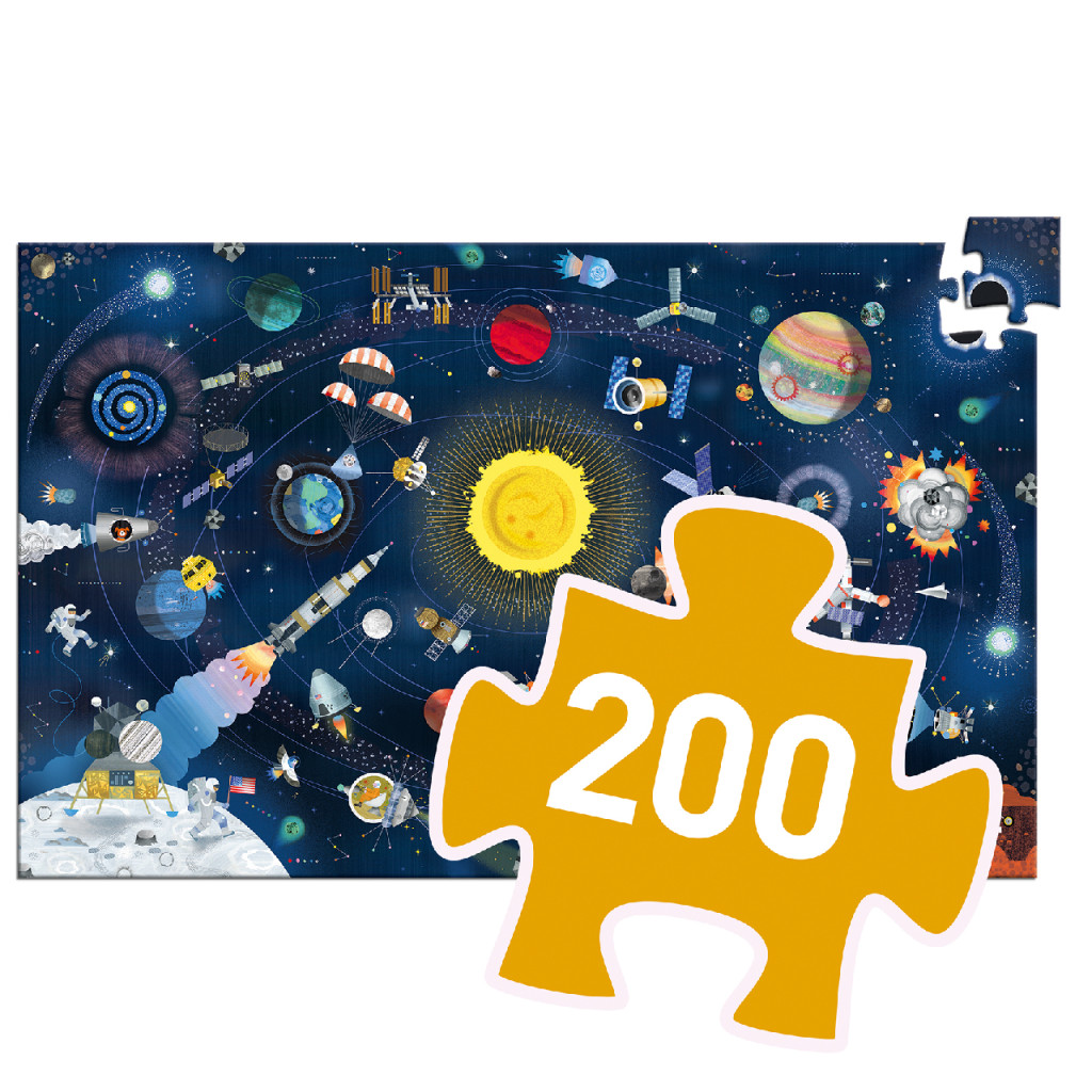 Megfigyeltető puzzle - A világűr, 200 db-os - The space + booklet – alternatív kép 3