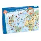 Megfigyeltető puzzle - Föld állatai, 100 db-os - Animals of the earth