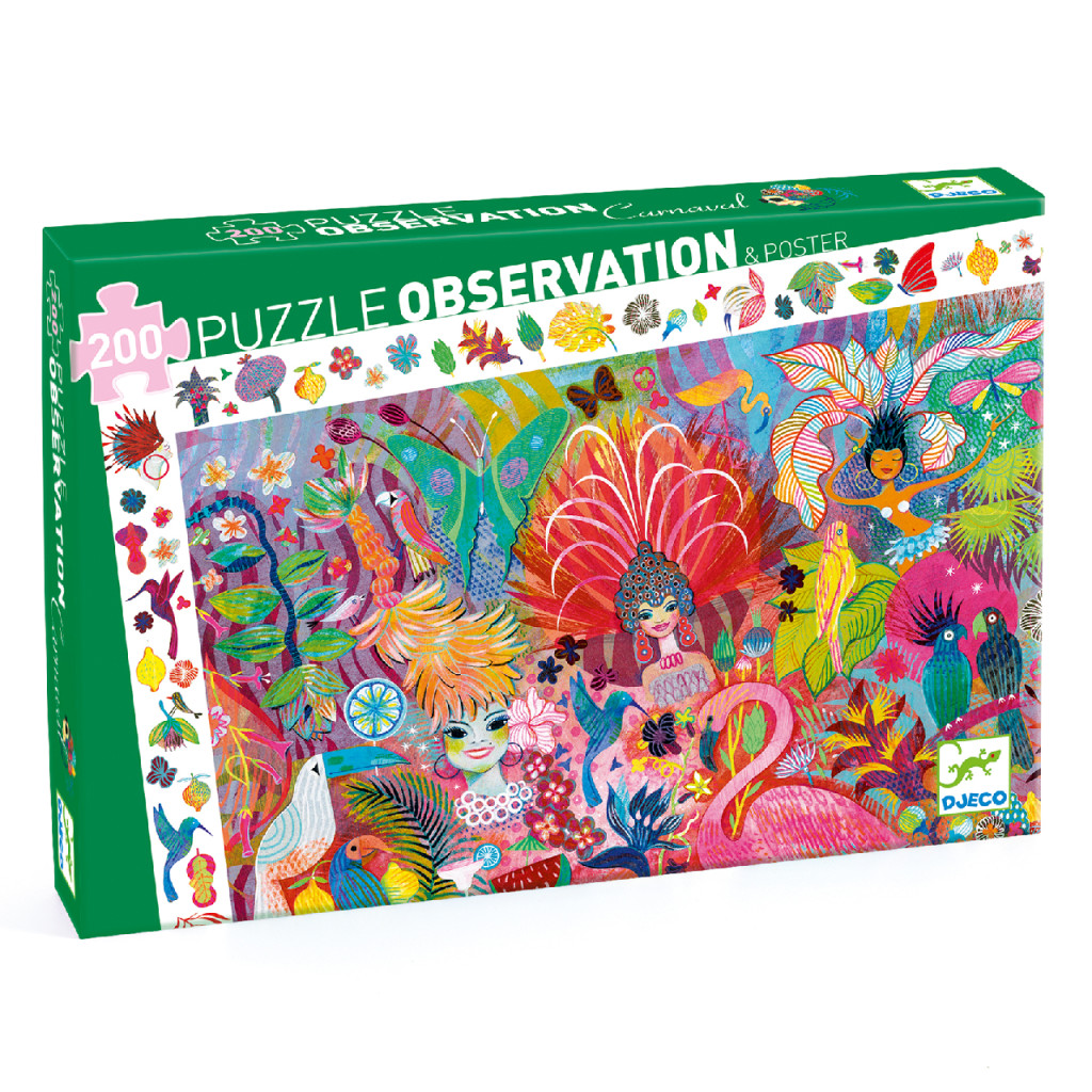 Megfigyeltető puzzle - Riói karnevál, 200 db-os - Rio Carnival – fő nézet