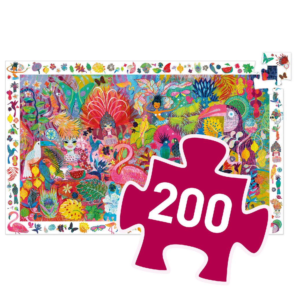 Megfigyeltető puzzle - Riói karnevál, 200 db-os - Rio Carnival – alternatív kép 3