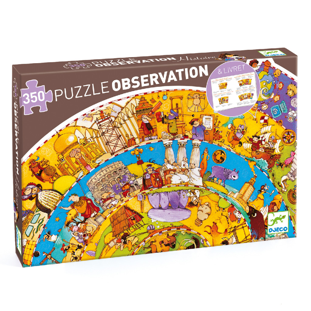 Megfigyeltető puzzle - Történelem, 350 db-os spirál puzzle - History + booklet – fő nézet