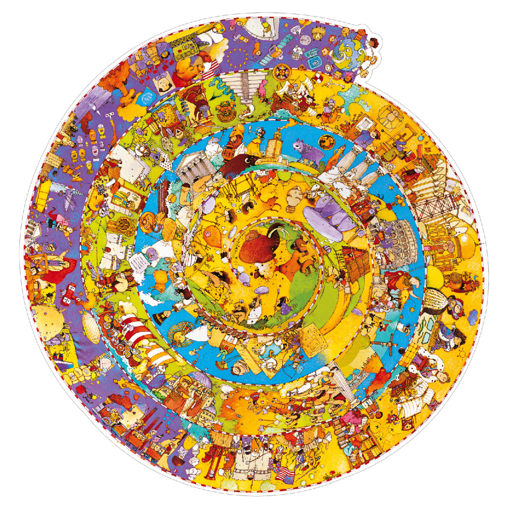 Megfigyeltető puzzle - Történelem, 350 db-os spirál puzzle - History + booklet – alternatív kép 2