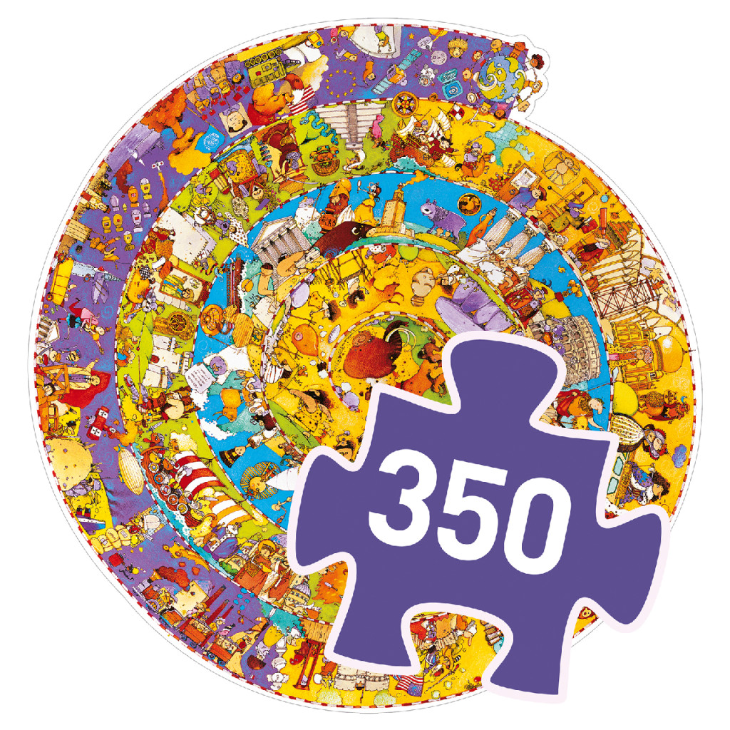 Megfigyeltető puzzle - Történelem, 350 db-os spirál puzzle - History + booklet – alternatív kép 3