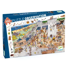   Megfigyeltető puzzle - Bevehetetlen vár, 100 db-os - Fortified castle