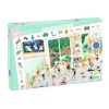 Djeco Megfigyeltető puzzle - Balett iskola, 100 db-os - The dance school, 6–8 év, Többszínű