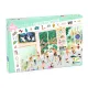 Djeco Megfigyeltető puzzle - Balett iskola, 100 db-os - The dance school, 6–8 év, Többszínű