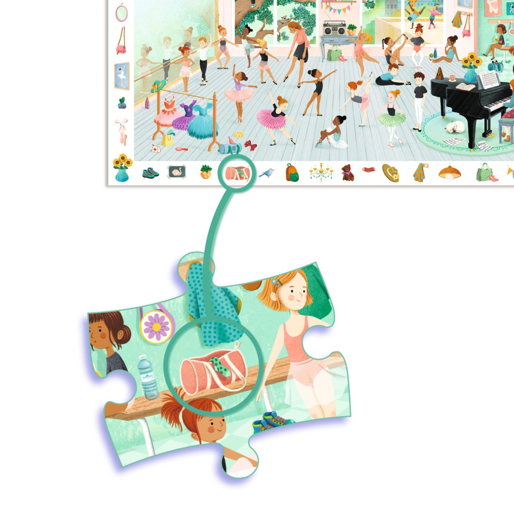 Megfigyeltető puzzle - Balett iskola, 100 db-os - The dance school – alternatív kép 2