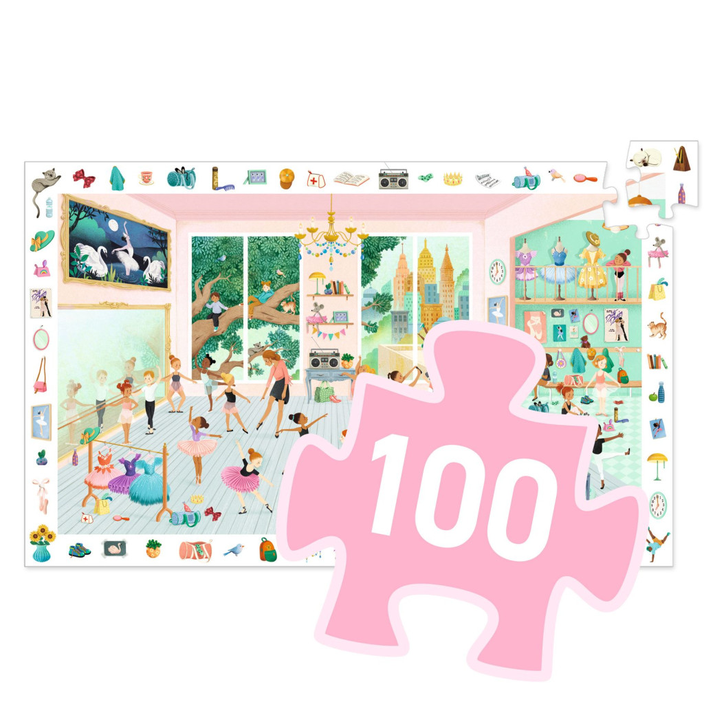 Megfigyeltető puzzle - Balett iskola, 100 db-os - The dance school – alternatív kép 3