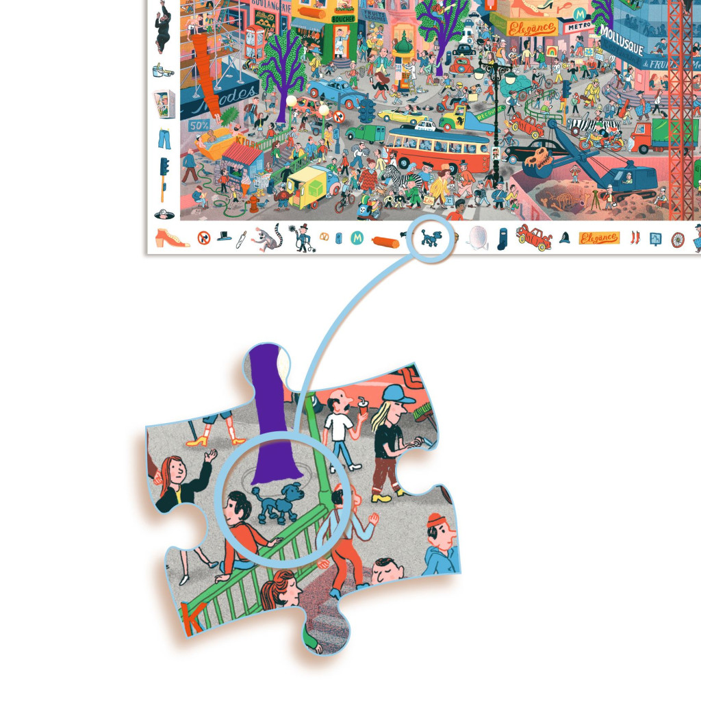 Megfigyeltető puzzle - A város, 200 db-os - The city – alternatív kép 2