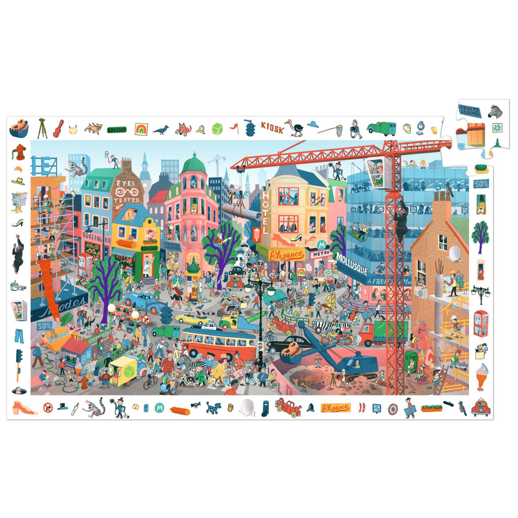 Megfigyeltető puzzle - A város, 200 db-os - The city – alternatív kép 3