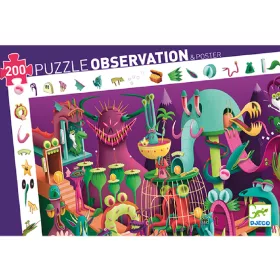 Djeco Megfigyeltető puzzle - Videójátékban, 200 db-os - In a video game, 6–8 év, Többszínű