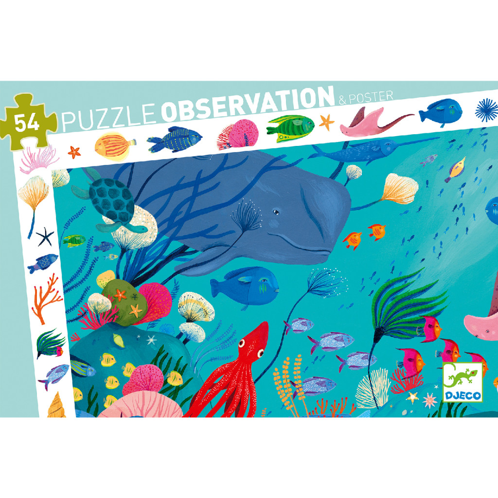 Megfigyeltető puzzle - Tengerben, 54 db-os - Aquatic – alternatív kép 1