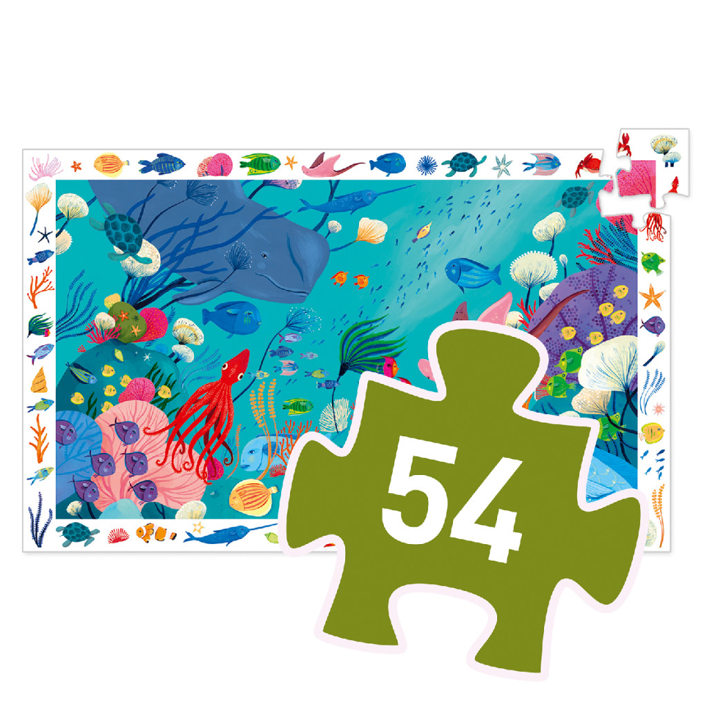 Megfigyeltető puzzle - Tengerben, 54 db-os - Aquatic – alternatív kép 3