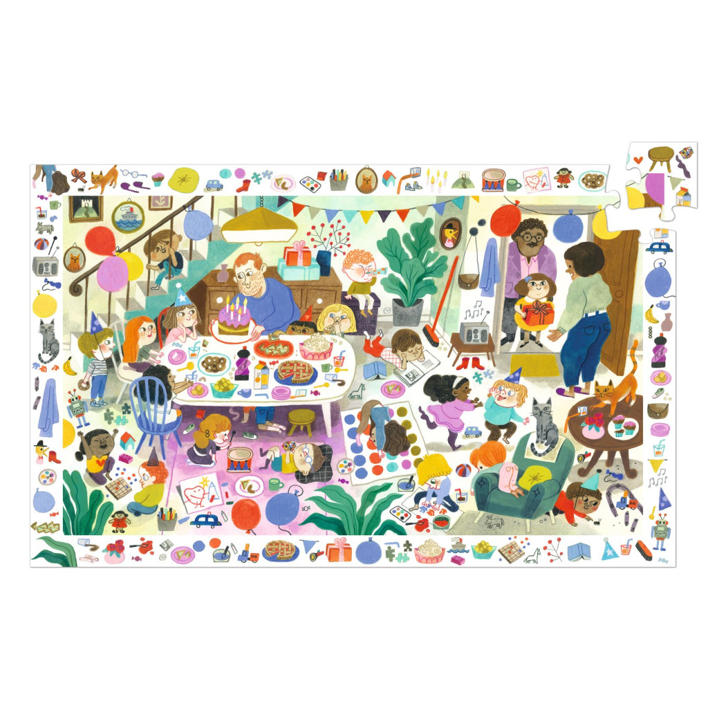 Megfigyeltető puzzle - Szülinapi parti, 54 db-os - Birthday Party – alternatív kép 3
