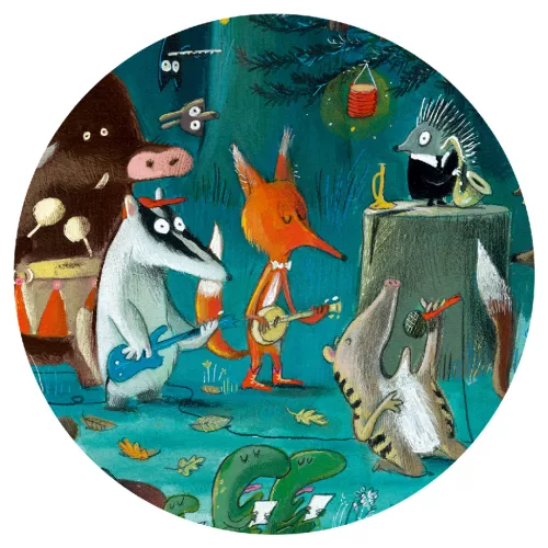Djeco Megfigyeltető puzzle - Zenekar, 35 db-os - The orchestra, 6–8 év, Többszínű