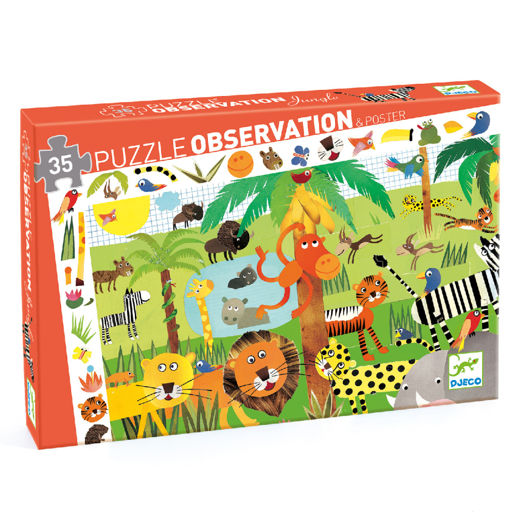 Megfigyeltető puzzle - Dzsungel, 35 db-os - Jungle – fő nézet