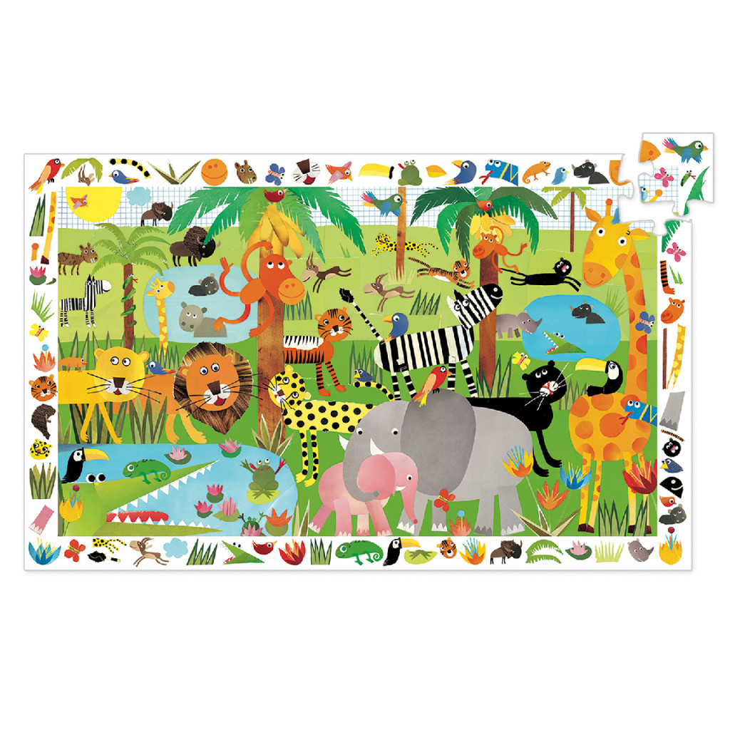 Megfigyeltető puzzle - Dzsungel, 35 db-os - Jungle – alternatív kép 2