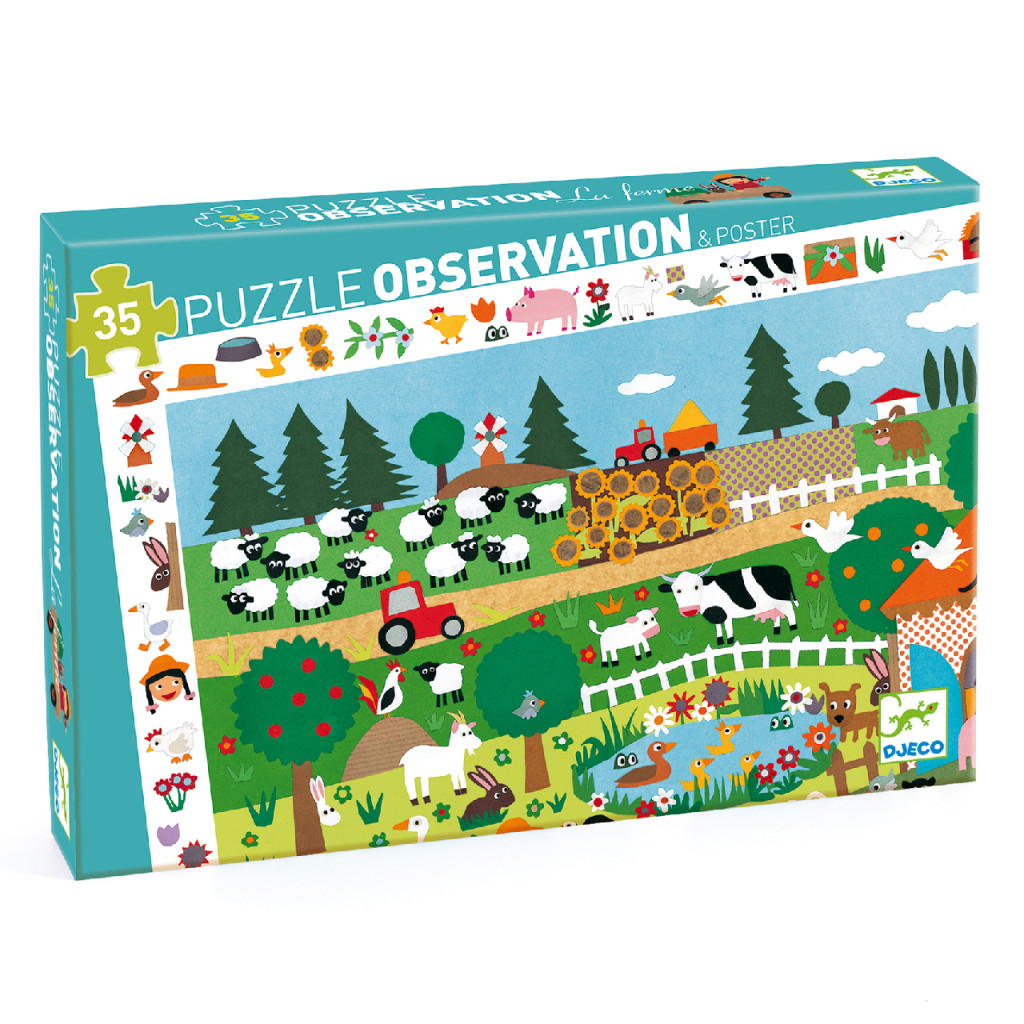 Megfigyeltető puzzle - A farm, 35 db-os - The farm – fő nézet