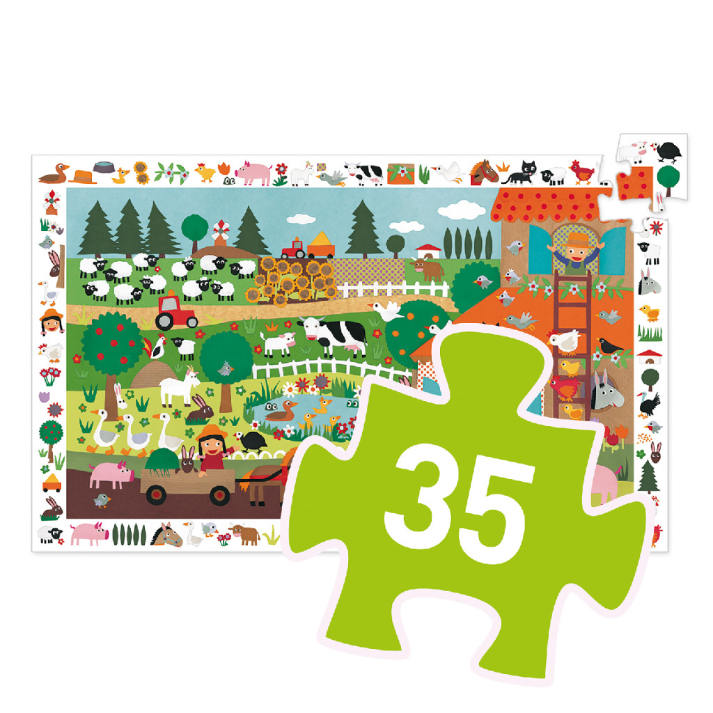 Megfigyeltető puzzle - A farm, 35 db-os - The farm – alternatív kép 3