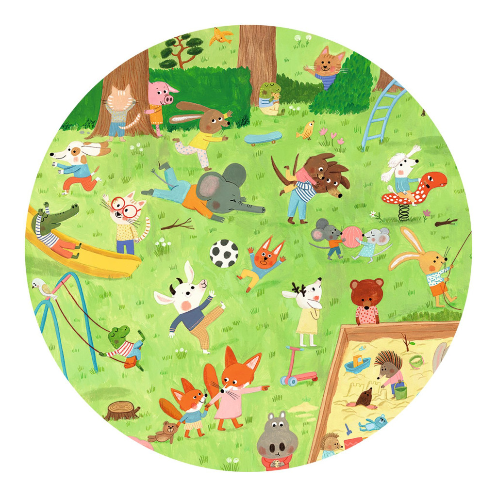 Megfigyeltető puzzle - Kisbarátok a kertben, 35 db-os - Little friends' garden – alternatív kép 2