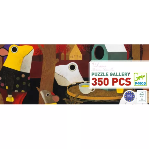 Djeco Művész puzzle - Vulkánia, 350 db-os - Volcania, 6–8 év, Többszínű